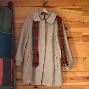 Epic Vintage Wool Blend Winter Coat & Scarf